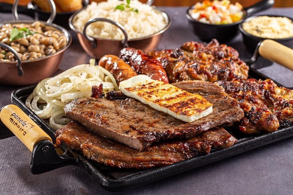 Prato de churrasco na chapa da Brazzettus